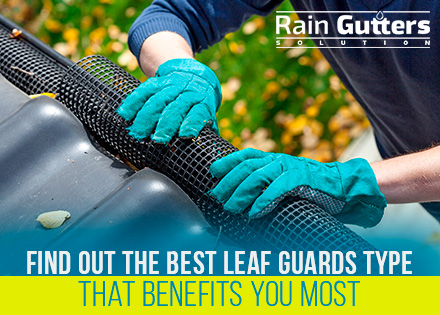 Leaf Guards Type for Rain Gutter Cleaning 