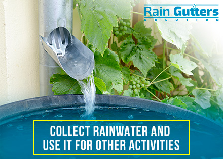  Rain Gutter Installation Downspout Collect Water System