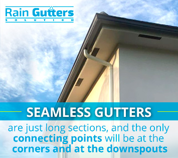 Seamless Gutters Service Offers Many Advantages Over Sectional Gutters Seamless gutters service at your home