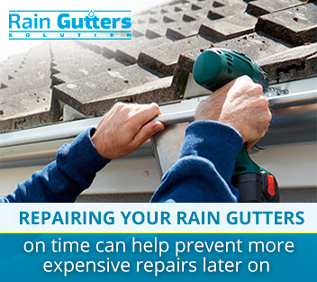 Rain Gutter Repair Service Play an Important Role in Protecting your Building Rain gutter repair service at a residential building