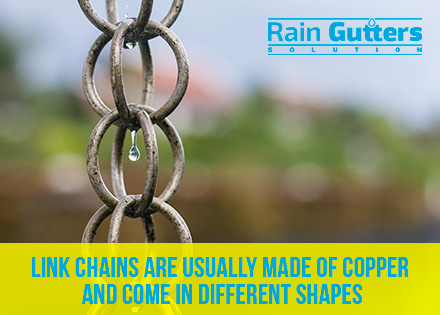 Custom Rain Gutters Link Chains 