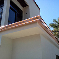 Image of Copper Rain Gutter System 3 thumbnail