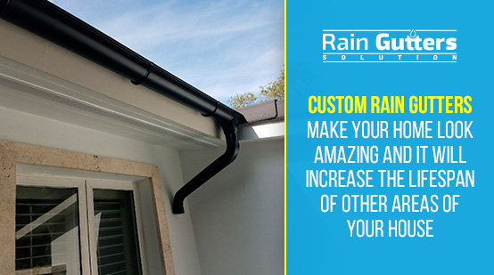 Custom Rain Gutter Installation Half Round Style