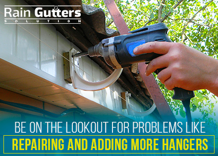 Rain Gutter Instalaltion Hangers 