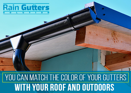 Painting your Custom Rain Gutters 