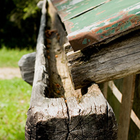 Wood Custom Rain Gutter