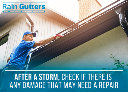 Rain Gutter Cleaning Service Performed by Rain Gutters Solution