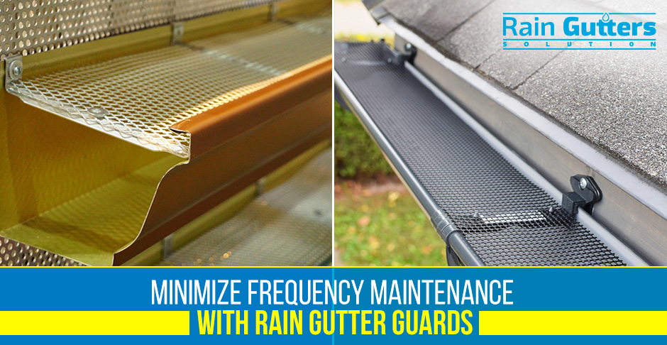 Gutter Guard Installed in a Rain Gutter Installation