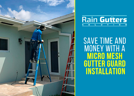  Micro Mesh Gutter Guard Installation By Rain Gutters Solution Worker