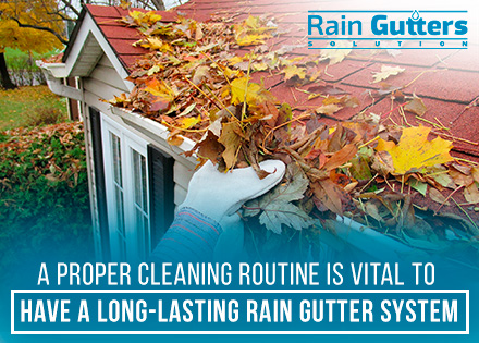 Rain Gutter Last Rain Gutter Maintenance By Worker