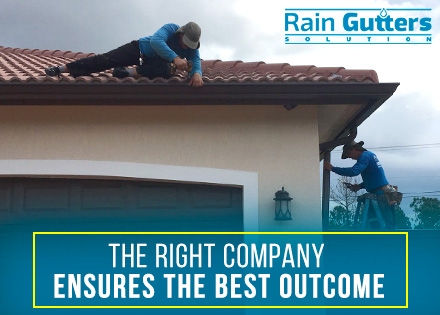 Rain Gutters Installation Performed by Workers