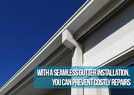 Box Type Seamless Rain Gutter Installation