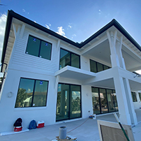 Florida House With Rain Gutters System