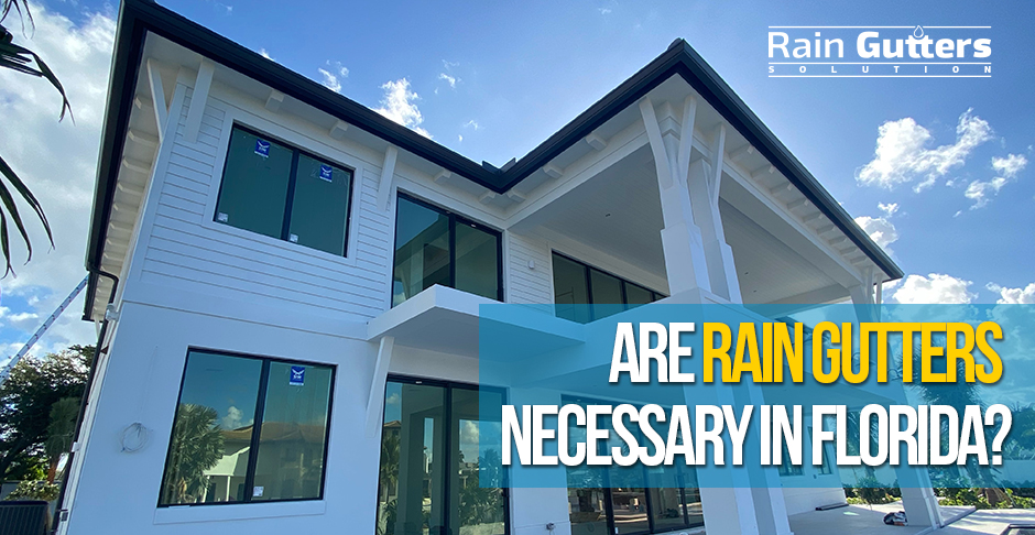 Florida House With Rain Gutters