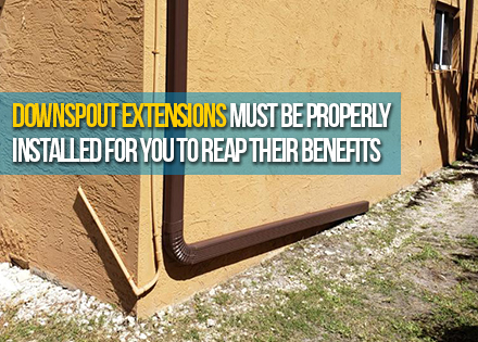 Downspout Extension in a Gutter System