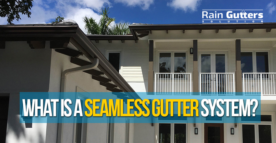 Rain Gutter System on a House