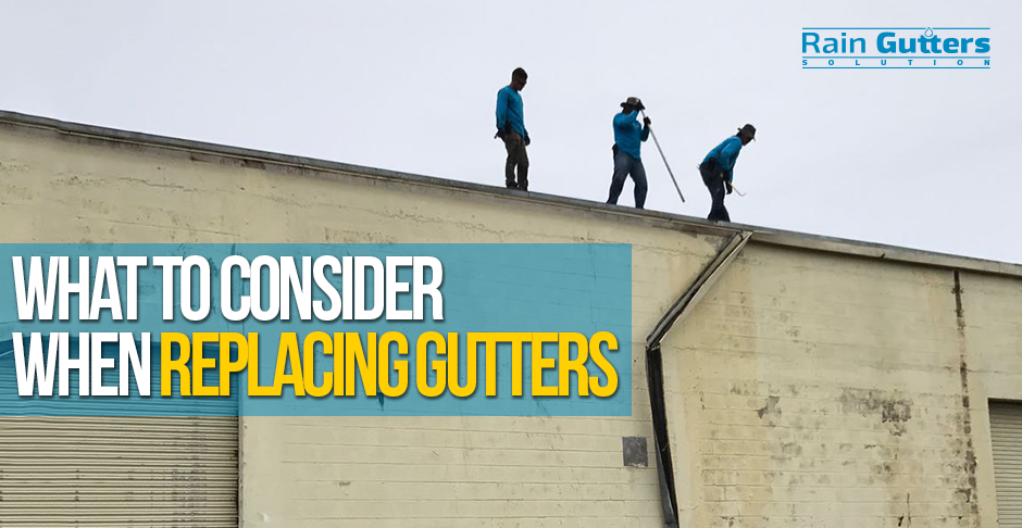 Gutter Insttallers Replacing Damaged Gutters