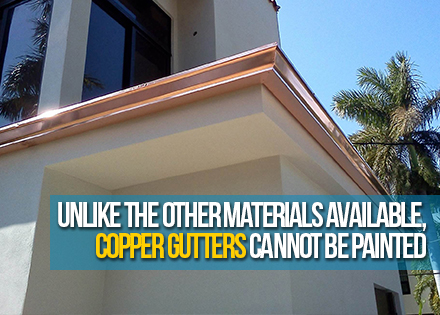 Copper Rain Gutters