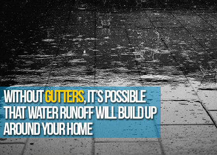 Wet Floor With Rain due to not Having Gutters