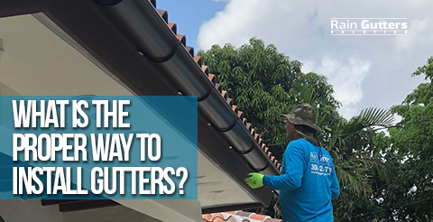 Proper Rain Gutter Installation