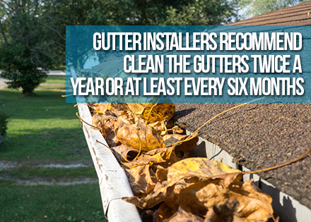 Gutters that must be cleaned by professionals