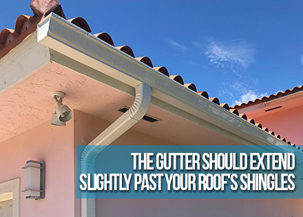 Image of Gutters Longer Than Roof