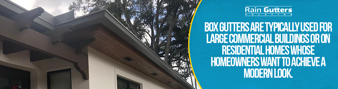 Box Type Rain Gutters