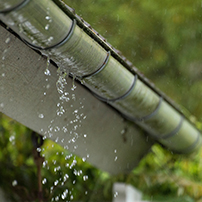 Rain Gutter Dripping