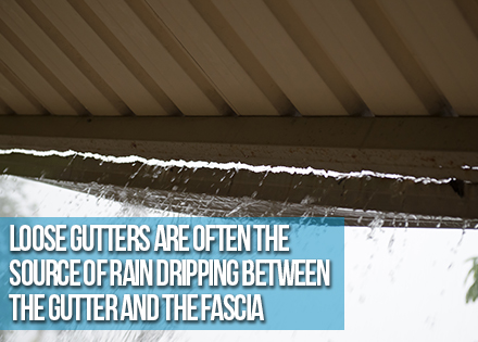 Loose Rain Gutter Dripping 