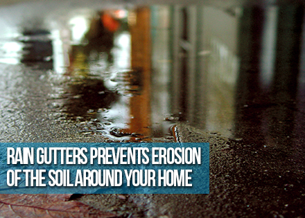 Water Around a House Without Gutters