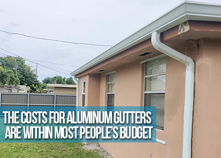 Cheapest Rain Gutter System on a House