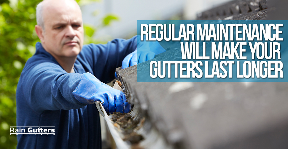 Man Cleaning Rain Gutters