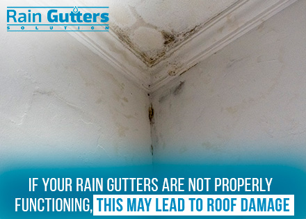 Roof Damage Due to an Unproper Custom Rain Gutter Installation