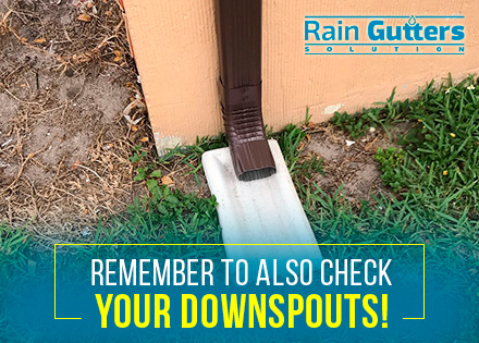 A Custom Rain Gutter's Downspout