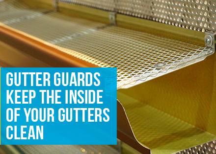 A Metallic Mesh Gutter Guard