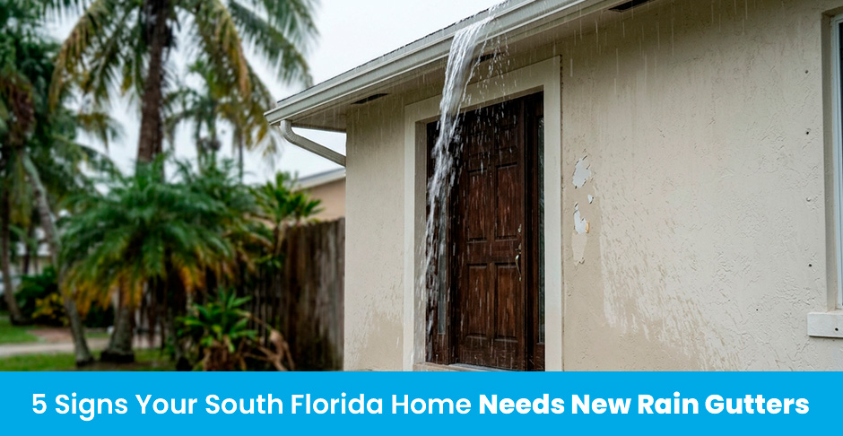 5 Signs Your South Florida Home Needs New Rain Gutters