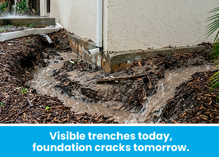 Ground Erosion and Landscape Trenches