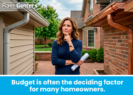 Homeowner Decide Between Aluminum or Copper Rain Gutters