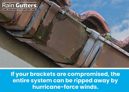 Rain Gutters CCompromised Needs Maintenance Preparing for Hurricane Season