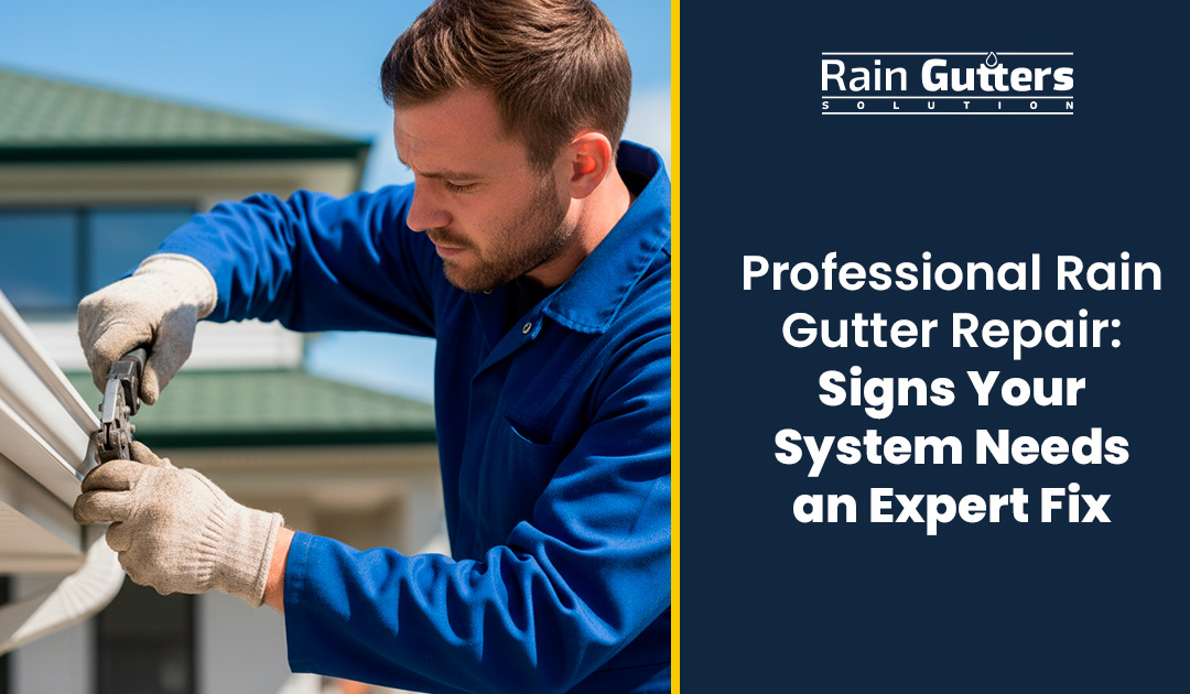 Professional Rain Gutter Repair: Signs Your System Needs an Expert Fix