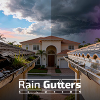 Image Divide in two sides to show Importance of Pre-Season Gutter Inspections