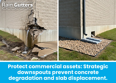 Comparation Image in two side Commercial roofs accumulate debris such as wind-blown leaves