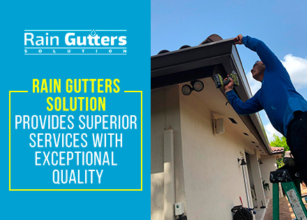 Rain Gutter Installation Rain Gutters Solution Worker