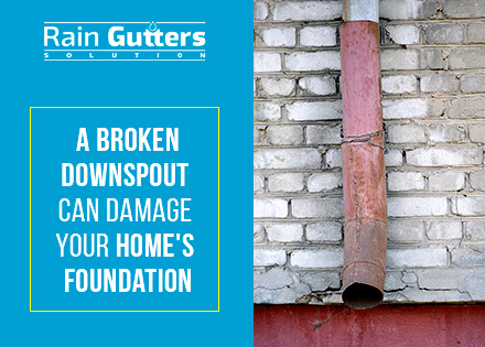 An Old and Broken Downspout That Needs a Rain Gutter Repair Service