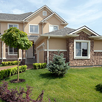  A Beautiful House After a Rain Gutters Repair 