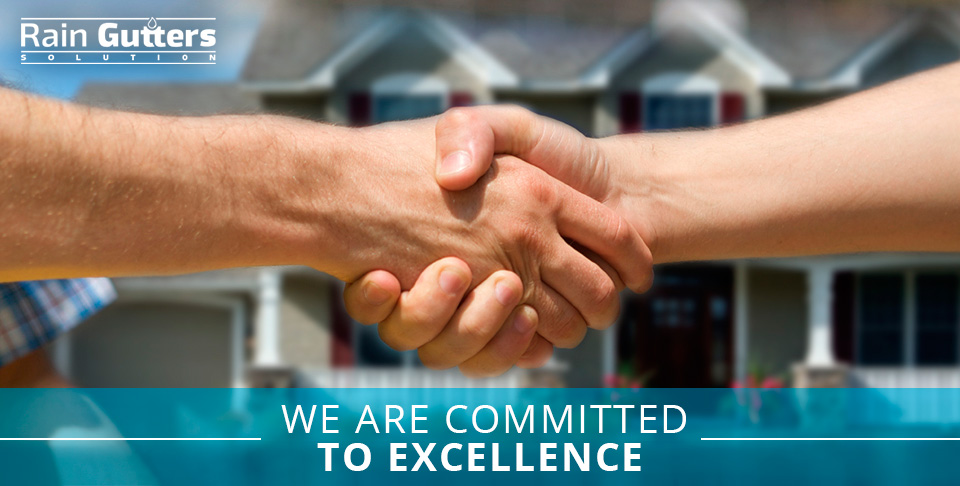 : A Miami Rain Gutter Company Worker Shaking Hands With a Client