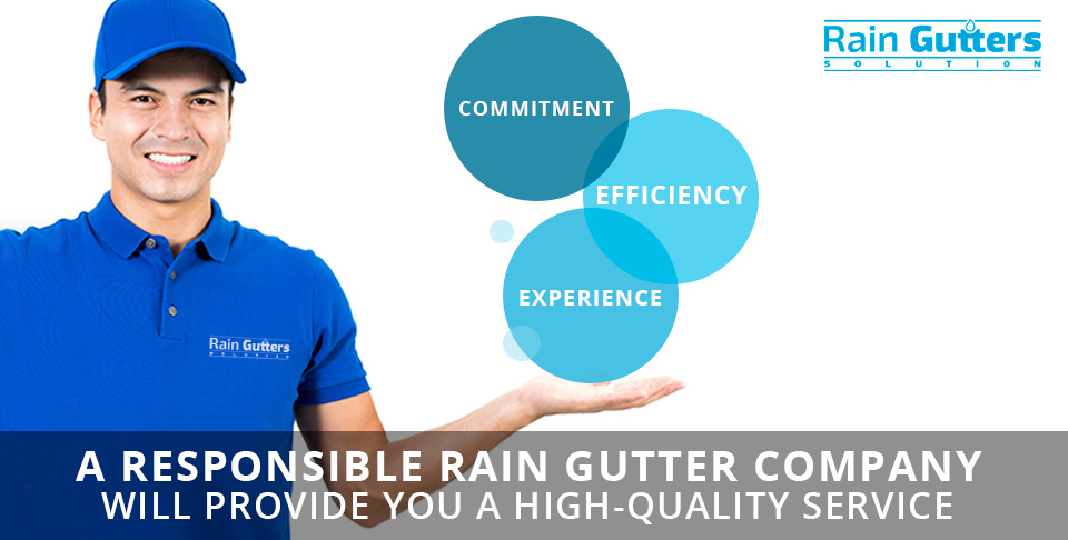 A Rain Gutter Company Worker Showing the Qualities That Every Rain Gutter Company Should Have