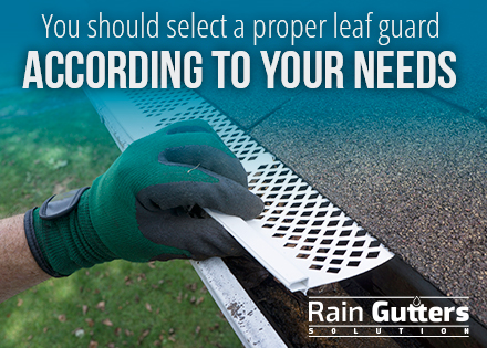 Leaf Guards Keep Out Things that Can Clogger Your Installed Rain Gutters Installed rain gutters with a leaf guard