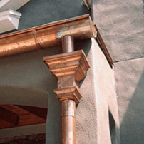 Image of Copper Rain Gutter System 1 Thumbnail