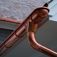 Image of Copper Rain Gutter System 2